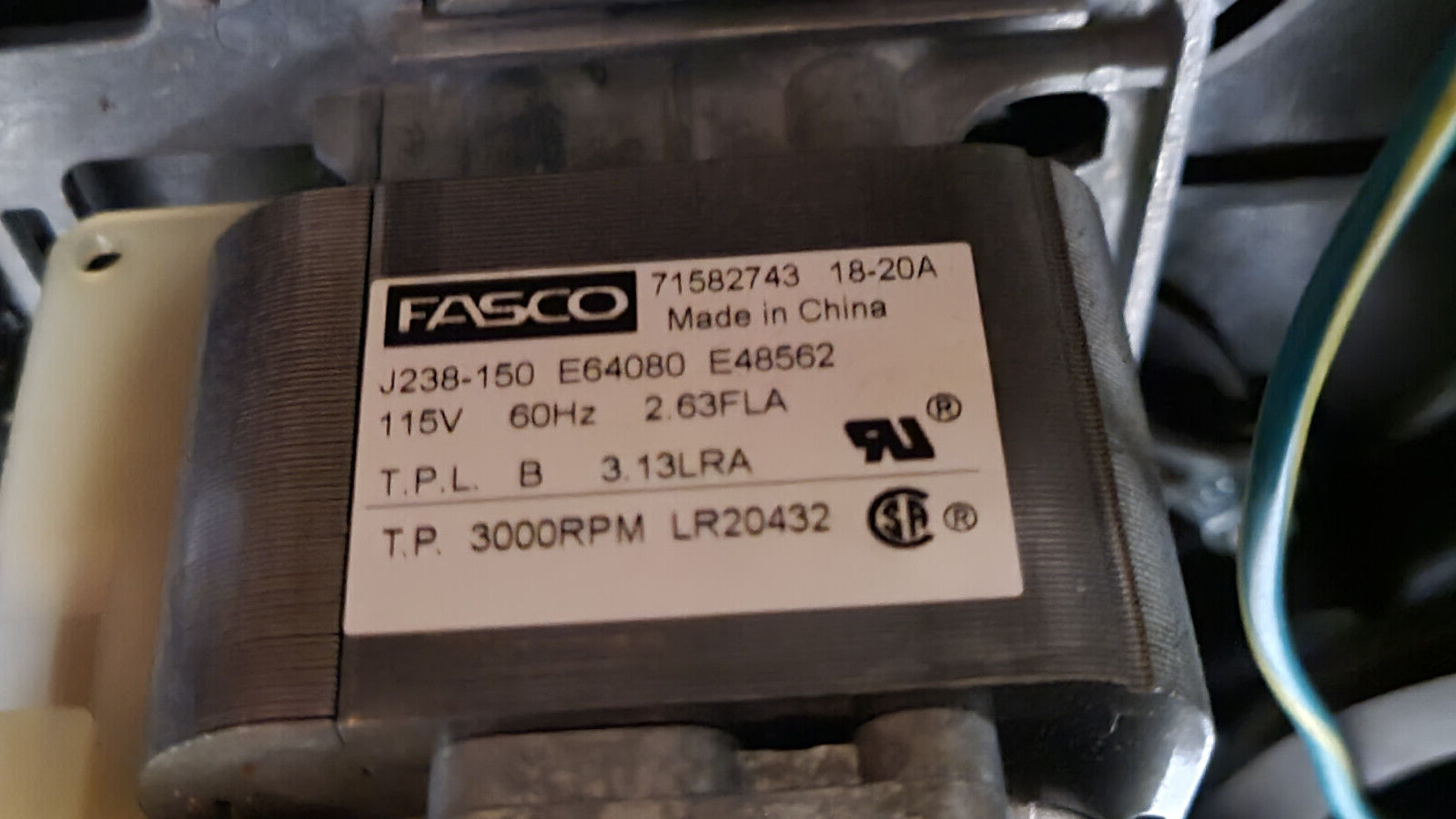 Draft Inducer Blower York Fasco Luxaire Furnace