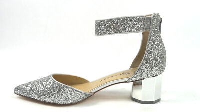 Katy Perry Glitter Ankle Strap Pumps The Jo Silver