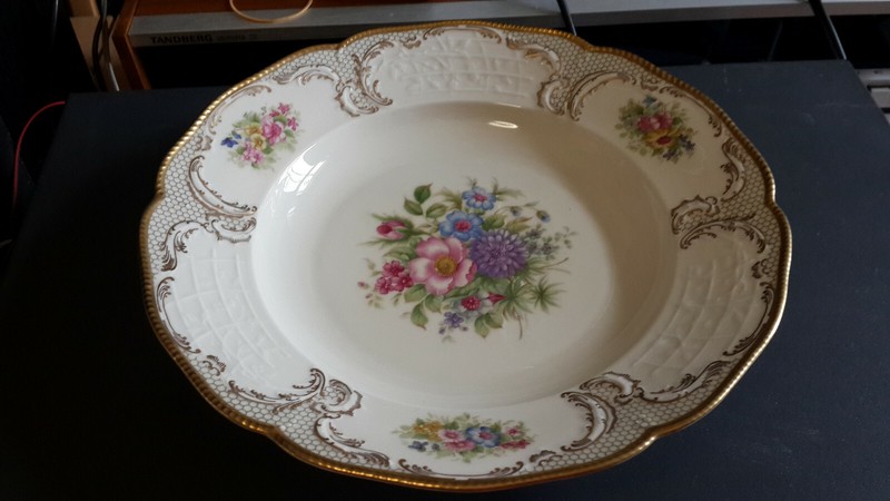 2 Grandes Assiettes En Porcelaine  DÃ©CorÃ©E - ModÃ¨Le Sanssouci - Selb Allemagne