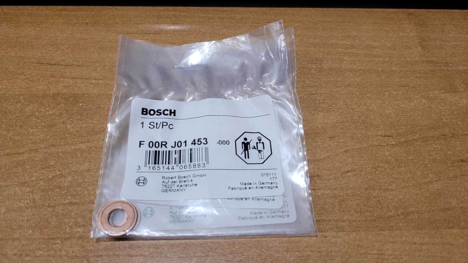 BOSCH F 00R J01 453 / F00RJ01453 Seal Ring nozzle holder washer 837069032 429140