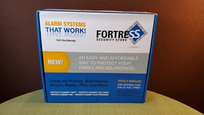 Fortress WiFi Wireless 3 Camera Alarm System Home Business Shop RV