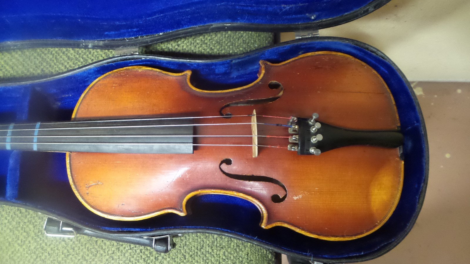 Vintage Pfretzschner 3/4 Violin W/Case, Gaspari Rosewood Tuners Upgraded