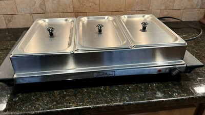 BROIL KING Triple Buffet Server TBS-3S - New / Never Opened / Original Packaging