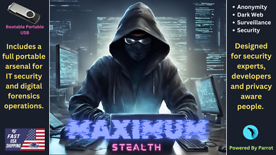 MAXIMUM STEALTH:  Secure PRIVATE Anonymous Darkweb Security Pentesting USB