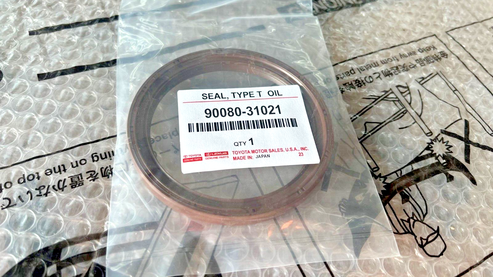 1981-2002 Toyota Lexus Crankshaft Rear Main Seal 90080-31021