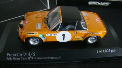 Kit Miniature à Monter 1/43 - Porsche 914/6 Rallye Monte-Carlo 1971 - Complet
