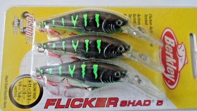 Berkley Flicker SHAD Crankbait #5 (Select Colors) 3-pack