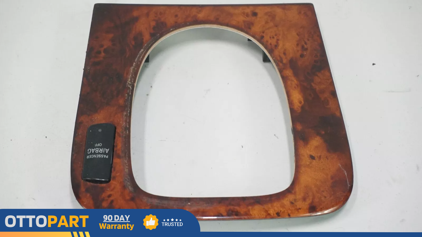 03-06 Mercedes W220 S430 S500 Front Center Console Shifter Bezel Trim Wood OEM