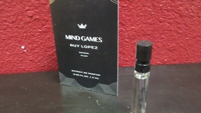 Mind Games Ruy Lopez Extrait De Parfum 2ml/0.06oz Sample Spray NIB! w/card