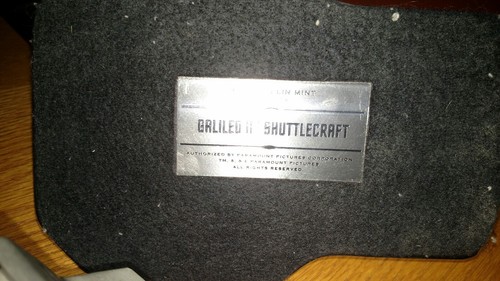 Star Trek Pewter Galileo II Shuttle Franklin Mint 1994 7LX4.5WX2H