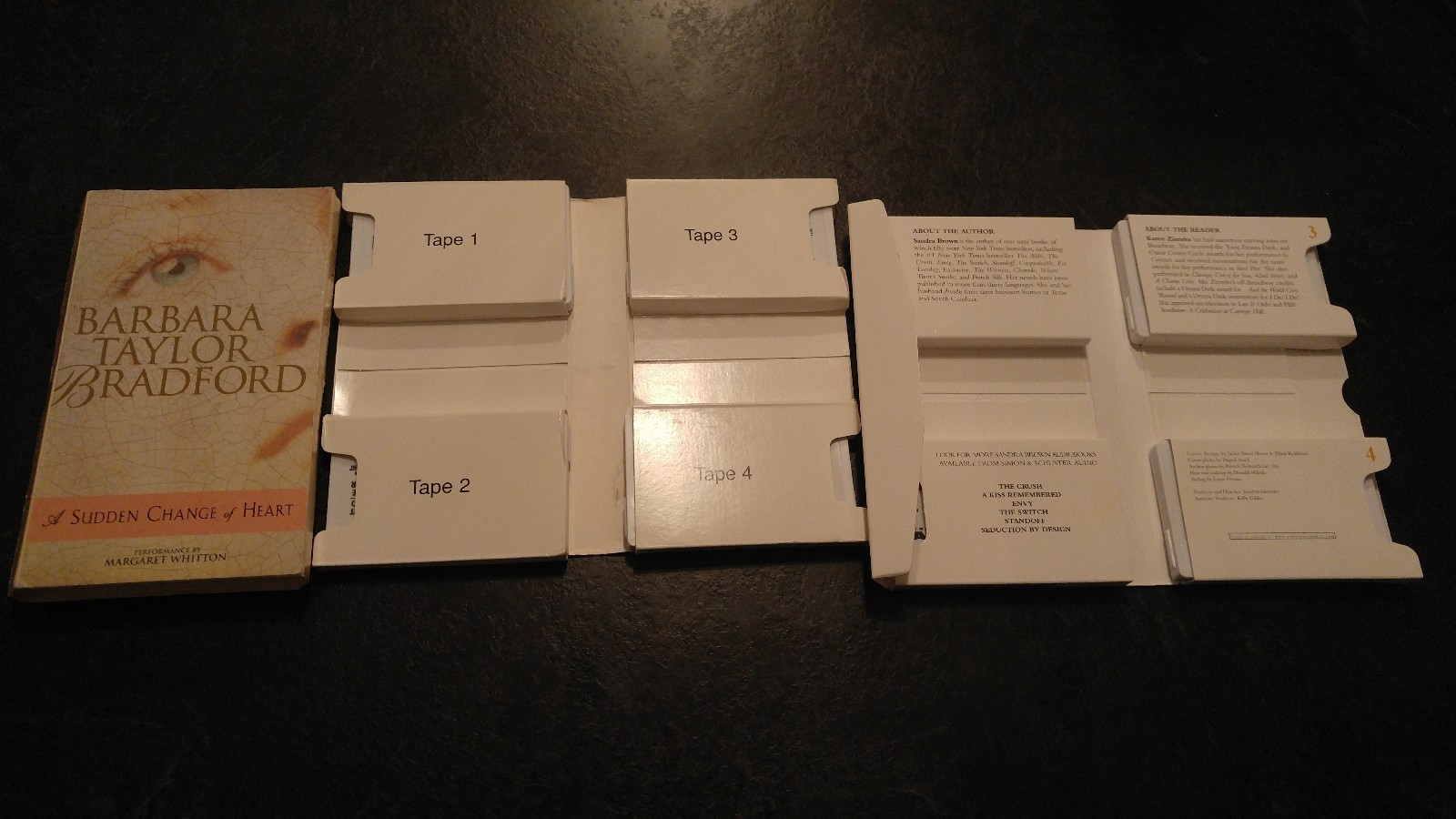 Sudden Change of Heart & Not Even For Love - 2 Audio Book Lot Set - Fast Ship!