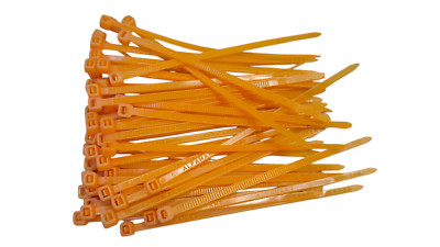 Collier De Serrage Plastique Attache Câble Orange  2mmX100mm LOT X 50 PIECES