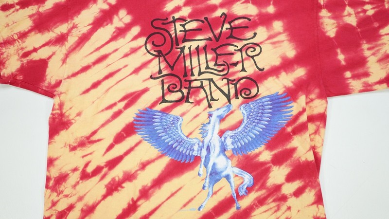 90s STEVE MILLER BAND オリジナルヴィンテージバンドT 総柄 Rare Vintage Steve Miller Band Pegasus 1995 Tour Tie Dye T