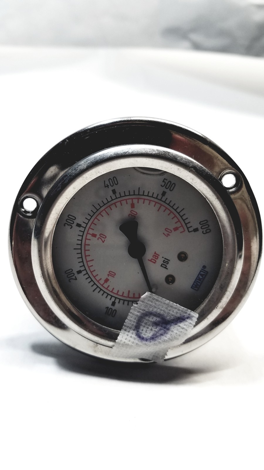 WIKA Pressure Gauge, Bar & Psi
