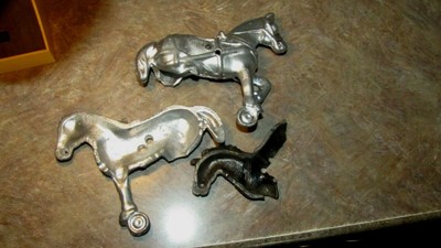 Antique Toy Parts Kenton,Arcade,Hubley,Ives,-3 Cast Iron Metal Horse Parts