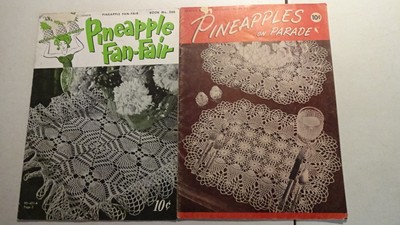 CROCHET Patterns Doilies Old 1940s 1950s Lot 5 Booklets Old Vintage  Pineapple