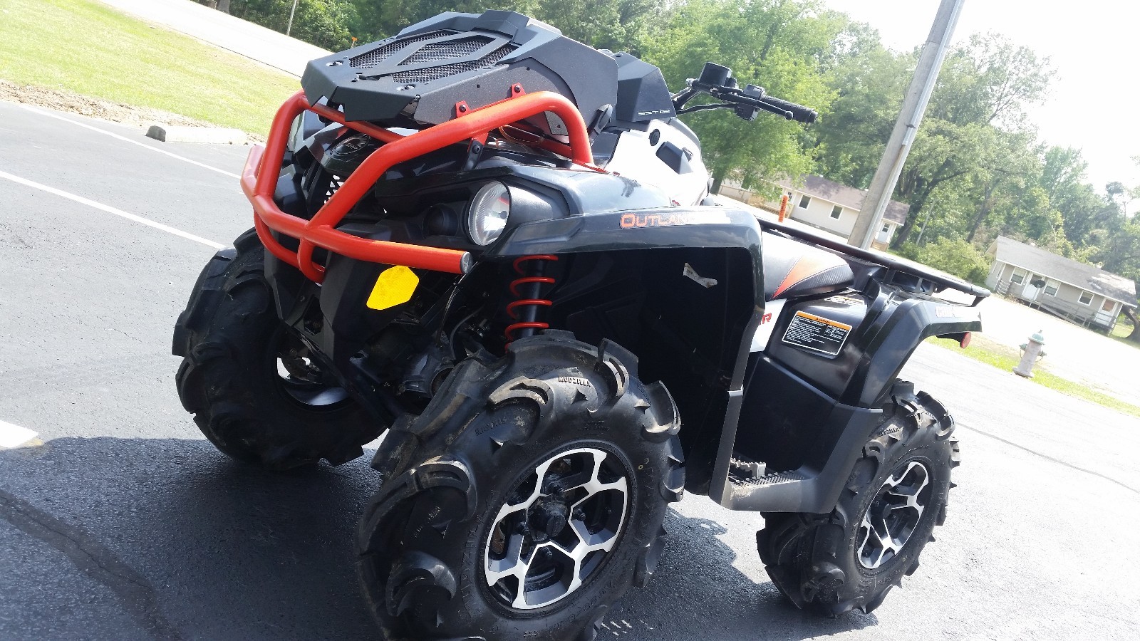 NO RESERVE CAN AM OUTLANDER XMR X MR 570 4X4 ATV USED LOW MILES MUD READY CLEAN