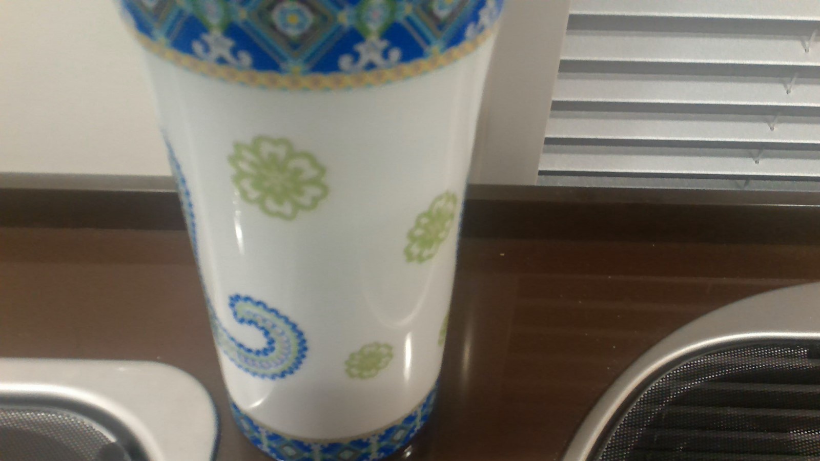 Large Vera Bradley Capri Blue Flower Vase Andrea by Sadek Paisley Design SPRING