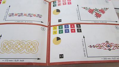 Pfaff Emb Card Creative #48 Pattern Combinations 7570 7560 2140 2170