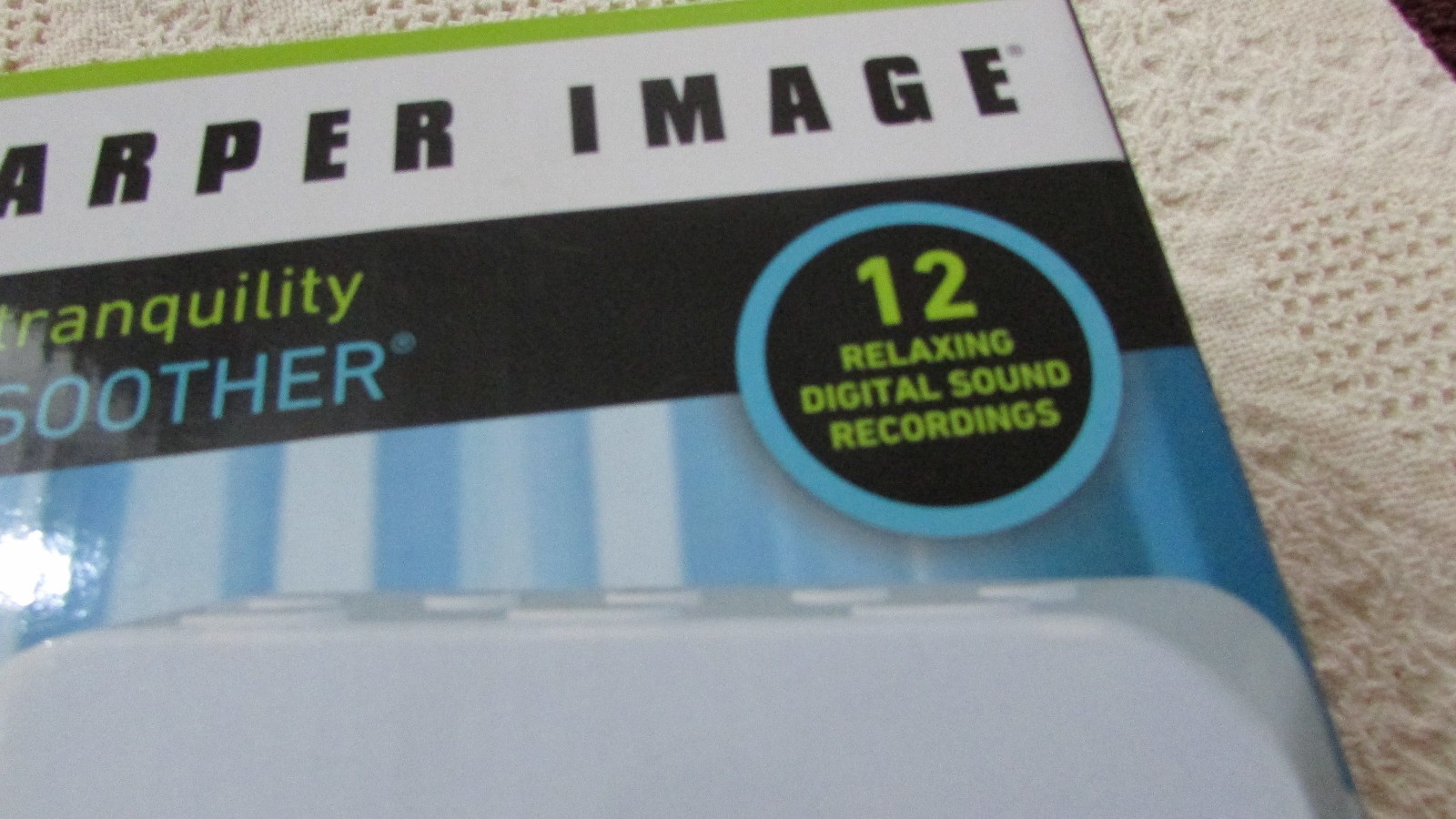 Sharper Image Digital Tranquility Sound Soother 12 Sounds 30/60/90 Sleep Timer