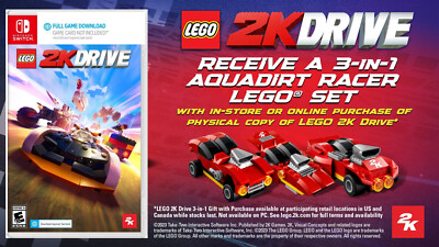 LEGO 2K Drive *LAUNCH PRE-ORDER EDITION* Box Set (Nintendo Switch) New