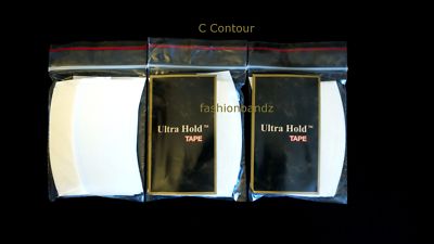 Ultra Hold Tape Adhesive 3/4'' x 3'' C Contour Lace Wig Hairpiece 108 Pcs