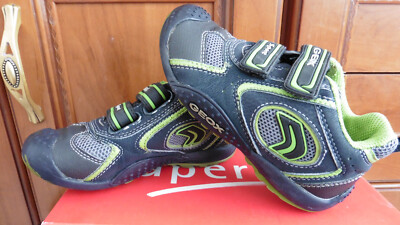 Schuhe  ''GEOX - Sport'' , Schwarz/ Grau/ Neongrün, Gr. 27 ( 16,5 - 16,9 cm )