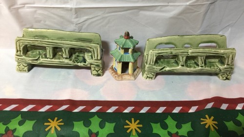 VTG FISH Aquarium ORNAMENTS LOT DECORATIONS Made in JAPAN, CERAMIC