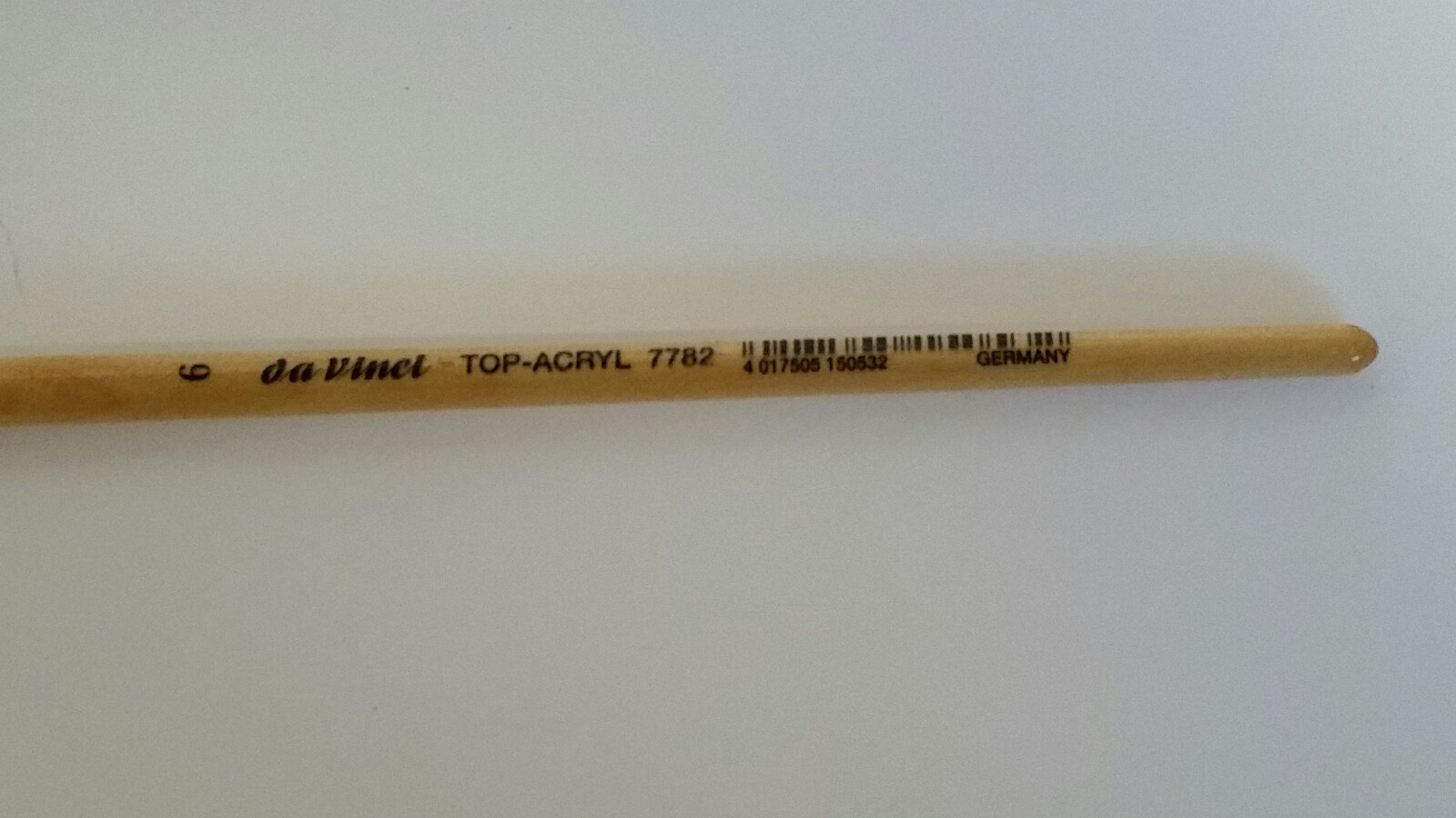 da Vinci Oil & Acrylic 7782, Size 6 Top Acryl Paint Brush Round White Synthetic