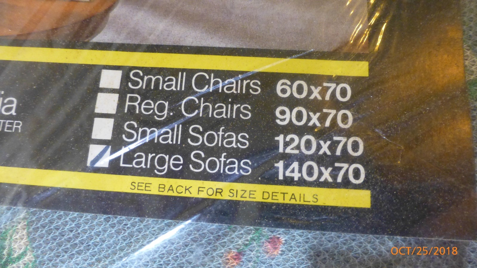 VTG Large Sofa Cover Throw Arcadia Blue Decorative Trim 140 x 70 Inches Retro