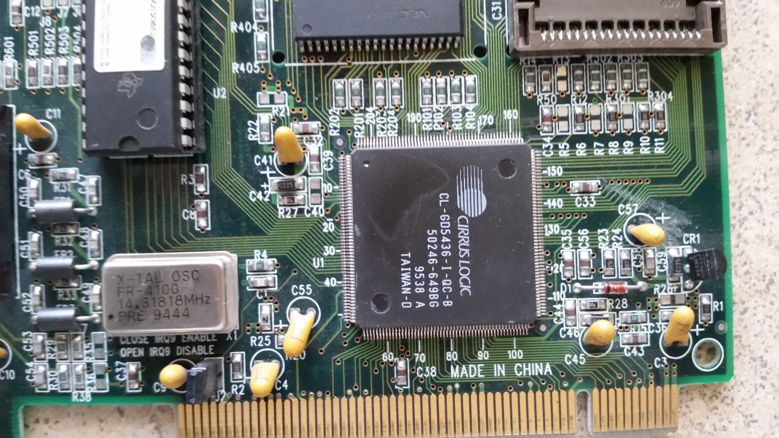 Cirrus Logic CL-GD5436 PCI Video Graphics Card Vintage