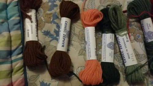 Vintage Cewec Zephyr Wool Tapestry Thread - 10 skeins of 8 meters