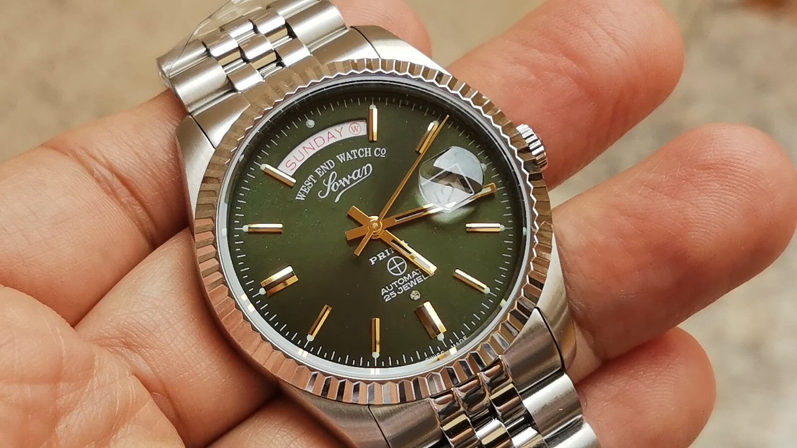103/ 70's WEST END WATCH Co ミリタリー 自動巻 END WATCH WEST Men's