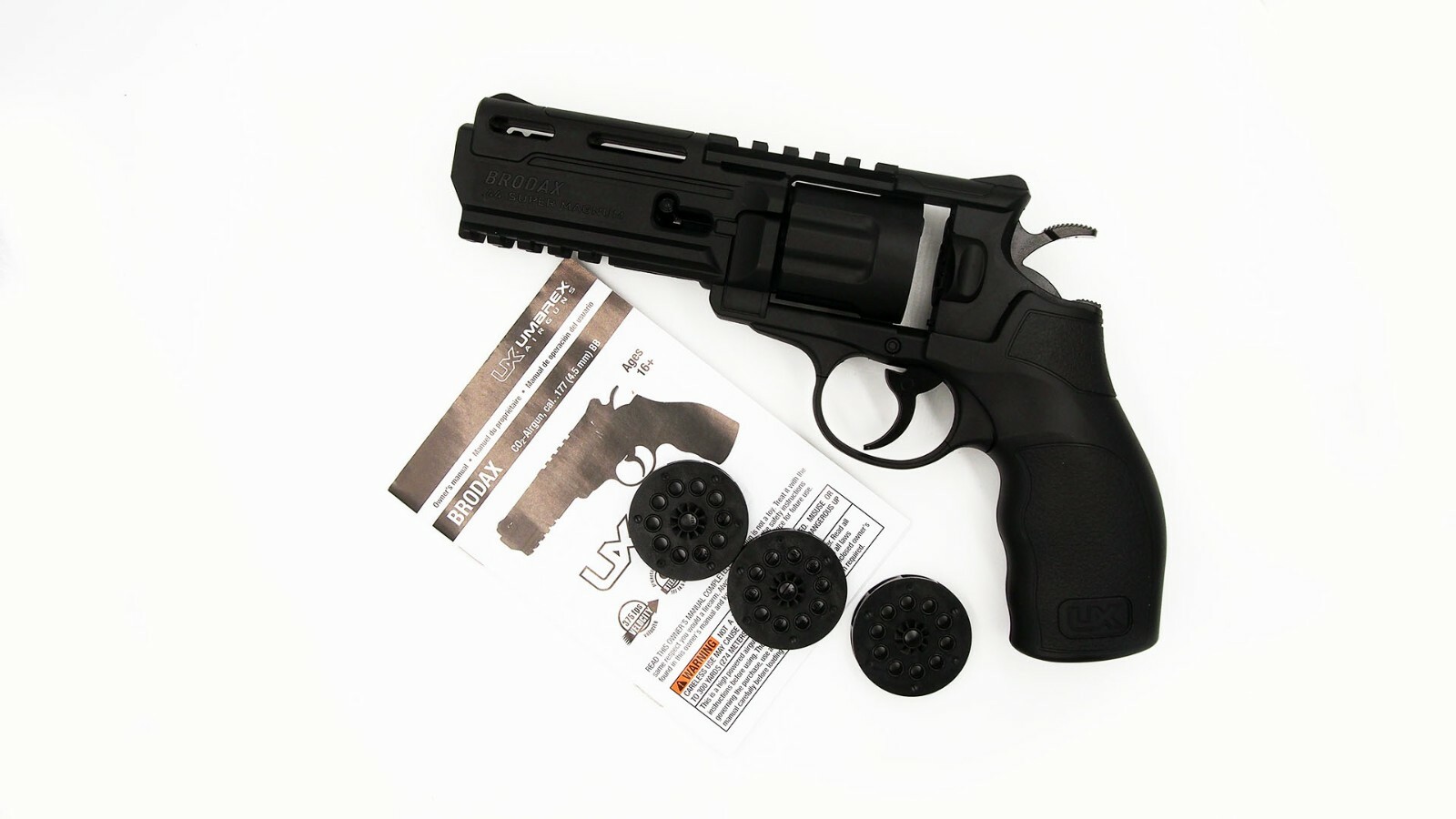 Купить Пневматические пистолеты Umarex Brodax Co2 BB Revolver Air ...