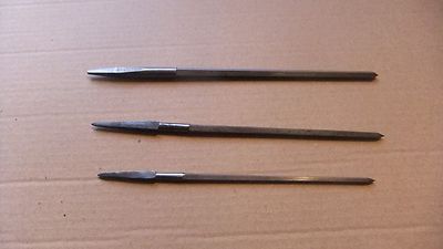 3 X Alt / Retro Ex-Wd Peter Stubs Lancashire Taper Räumnadeln, Blick Ungebraucht