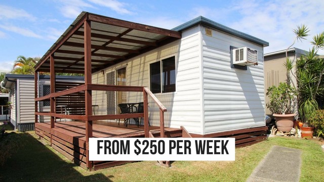 AVAILABLE NOW - Long Term Studio Cabins for rent at Nobby Beach Holida