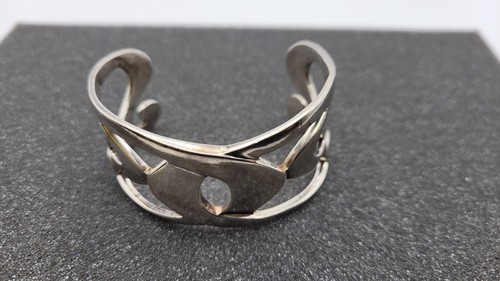 サッカーW杯 1200ペソプルーフ 銀貨 アンティーク ebay Vintage Signed WM .925 Sterling Silver Cuff Bracelet 6.5