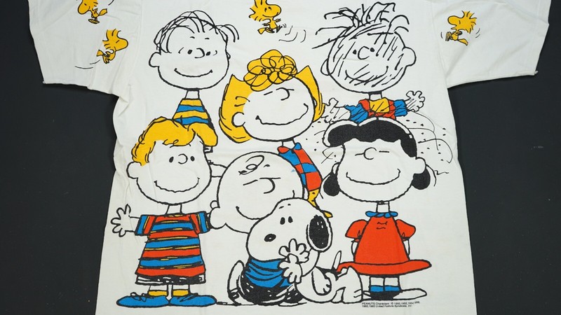 Rare VTG PEANUTS Charlie Brown Snoopy Woodstock All Over Rare VTG PEANUTS Charlie Brown Snoopy Woodstock All Over
