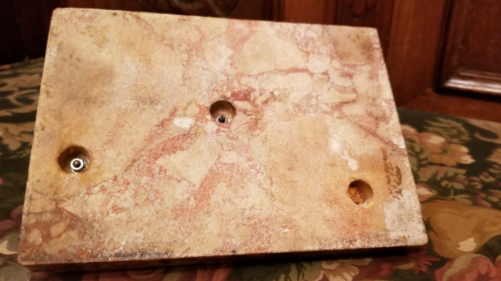 Vintage Irish Setter Dog Pen Holder on Marble Base - Office. Mid Century. NICE!