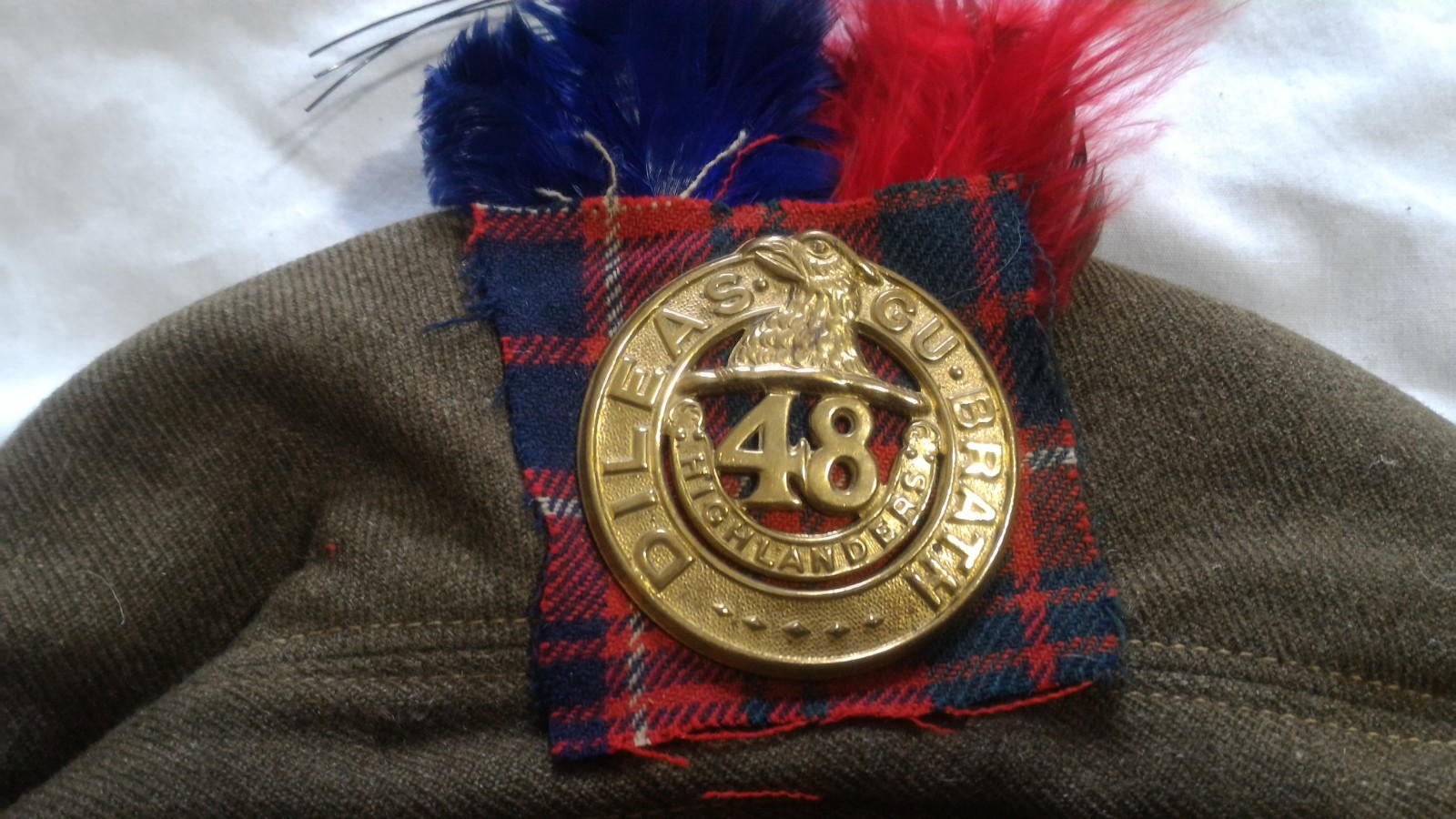 Post WW2 WWII Canadian Canada 48th Highlander Tam Balmoral