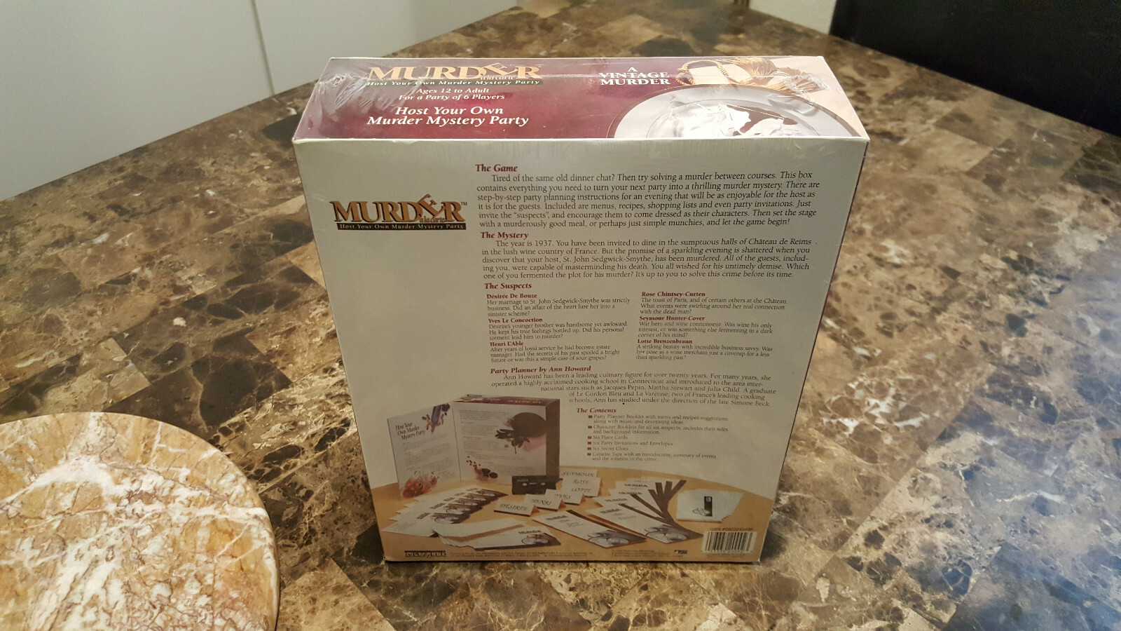 Murder A la carte, a Vintage Murder game 1993 NEW!