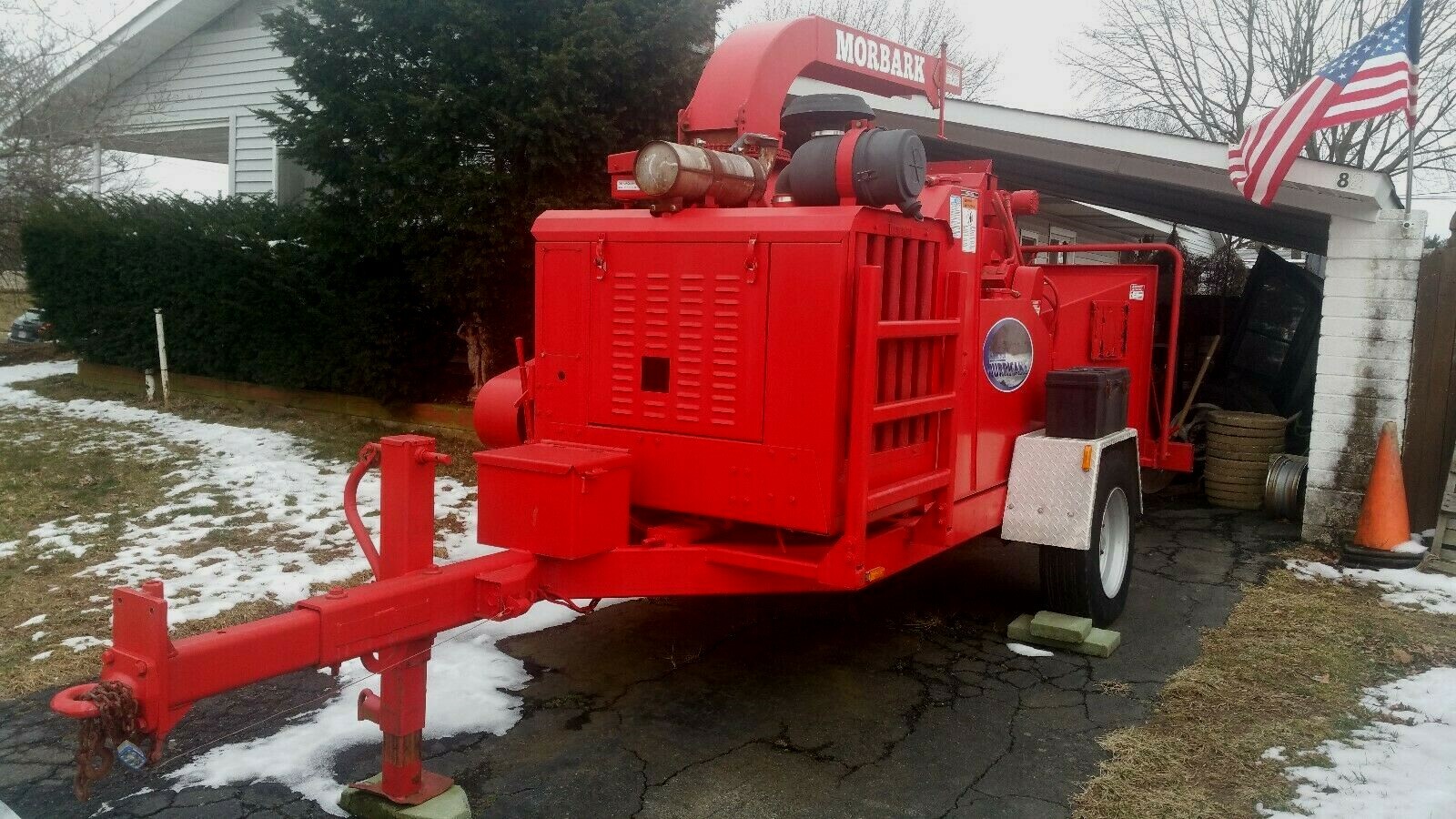 Gorgeous Morbark 2400 XL Hurricane Brush Chipper New Engine New Paint New Vinyl