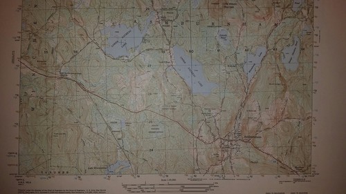 1940's Army topographic map Ashburnham Massachusetts -Sheet 6669 III NW