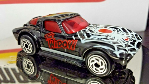 Matchbox 1997  CORVETTE Grand SPORT Black Widow Vintage Red Interior