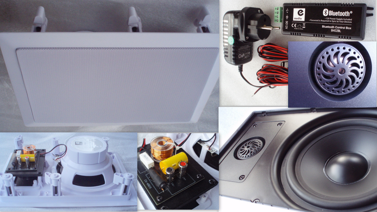 BLUETOOTH Verstärker/BAD BOOT MARINE EINBAU DECKENLAUTSPRECHER FUNKLAUTSPRECHER