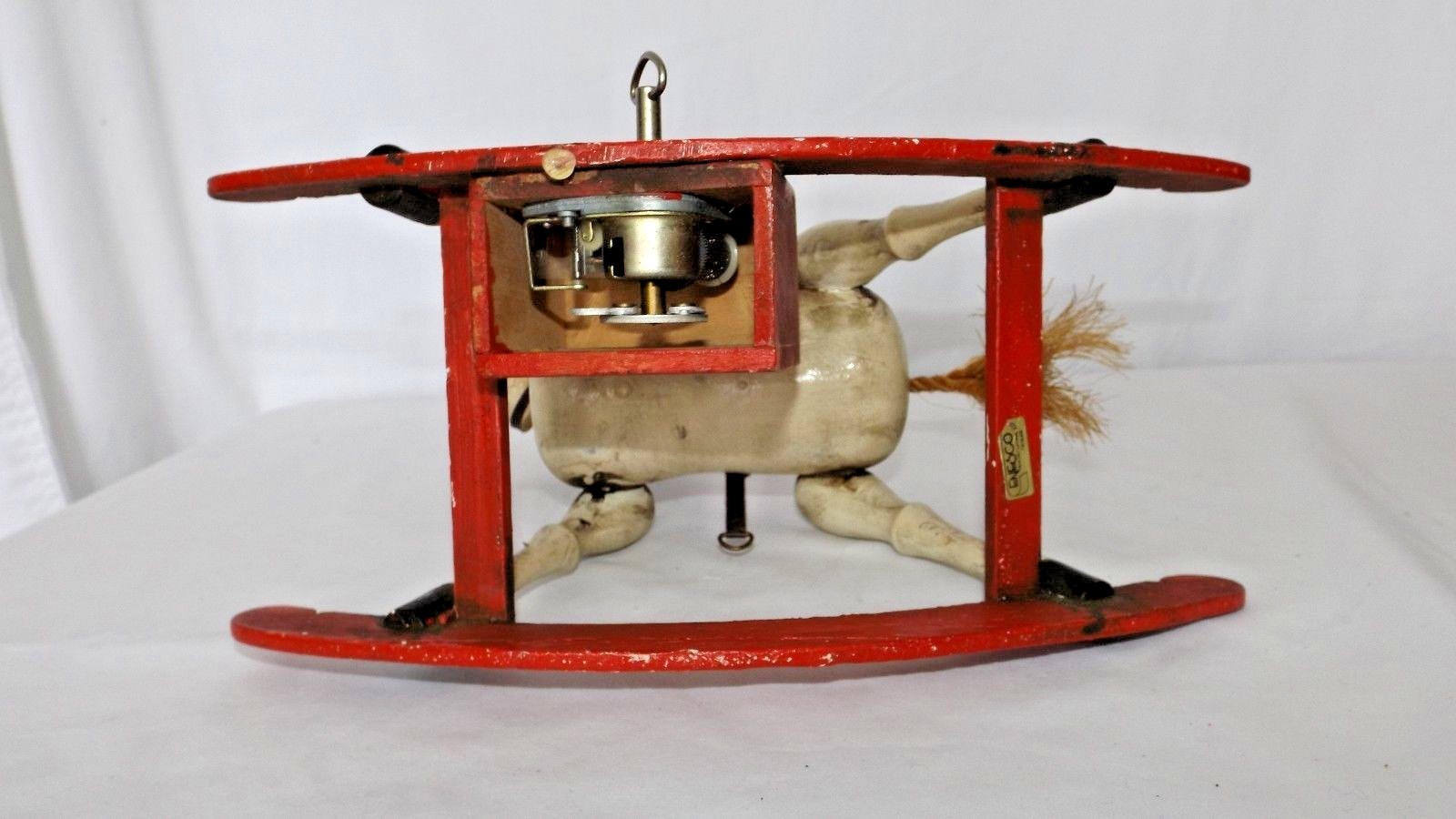 Enesco Vintage  Wooden Musical Toy Rocking Horse, Plays 