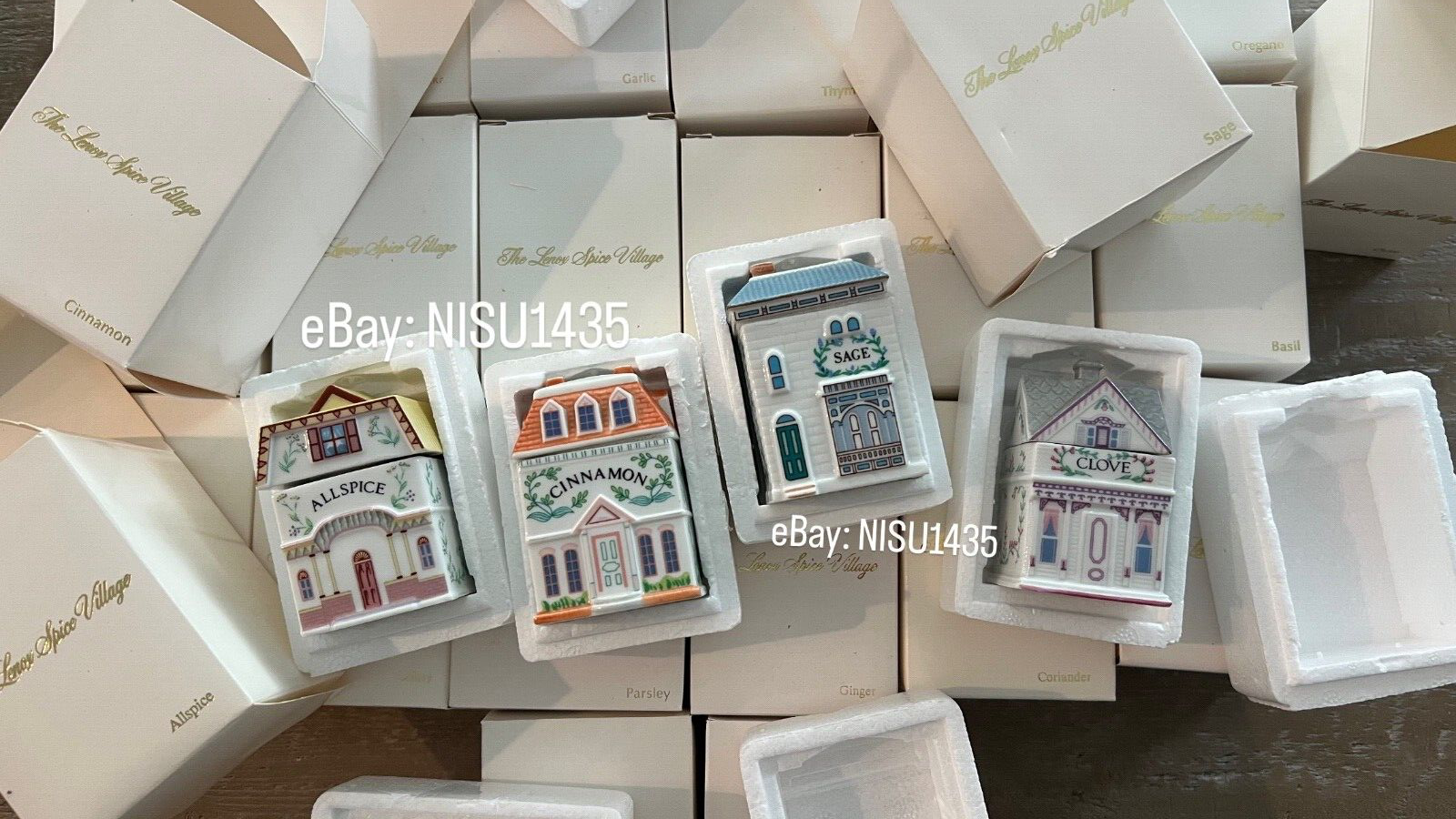 S*a様 The Lenox Spice Village/レノックス スパイスビ Lenox Spice Village 6-Piece Spice Jar Set - Garden District