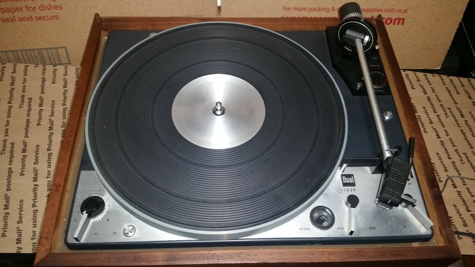 VINTAGE Dual 1229 T540 Turntable United Audio Record Player AS IS /PARTS /REPAIR