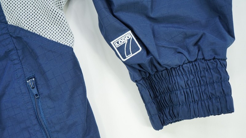 Rare VTG LOGO 7 Penn State University Nittany Lions Striped Jacket 90s Navy SZ L