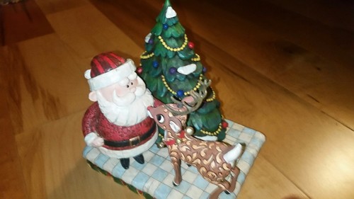 2007 JIM SHORE RUDOLPH & SANTA #4008338 RUDOLPH THE RED-NOSED REINDEER TRADITION